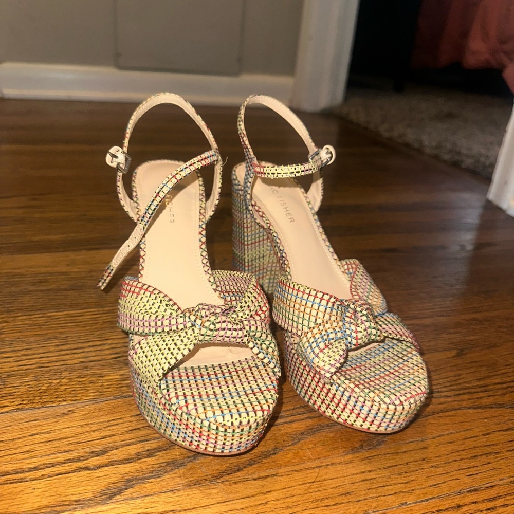 Marc Fisher Colorful Platform Wedge Sandals